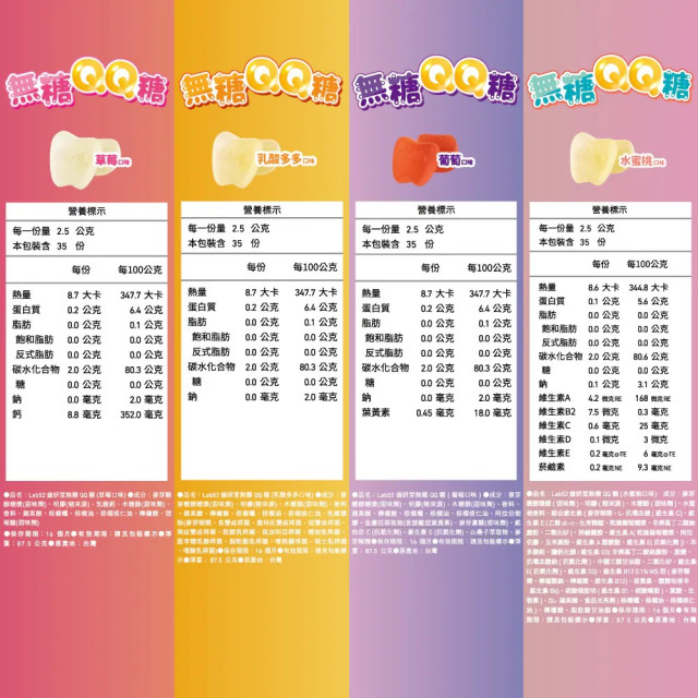 Lab52齒妍堂 無糖QQ軟糖 35顆/包