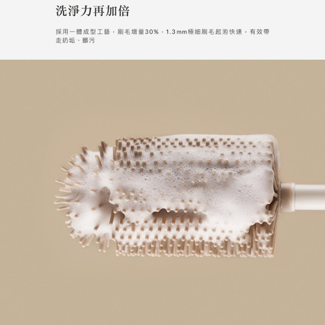 小獅王辛巴 超柔無垢白金矽膠旋轉奶瓶刷