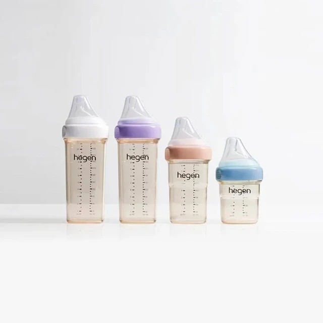 Hegen 金色奇蹟PPSU多功能方圓型寬口奶瓶 11oz/330ml (雙瓶組)
