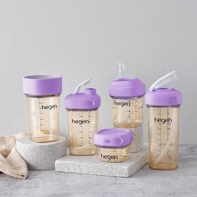 Hegen 金色奇蹟PPSU多功能方圓型寬口奶瓶 11oz/330ml (雙瓶組)