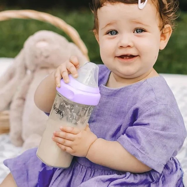 Hegen 金色奇蹟PPSU多功能方圓型寬口奶瓶 11oz/330ml (雙瓶組)