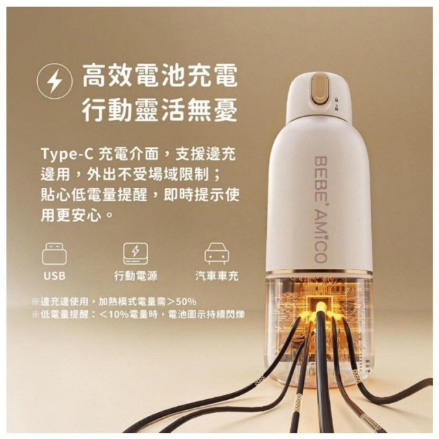 BEBE' AMICO 不鏽鋼智能溫控恆溫保溫瓶350ml