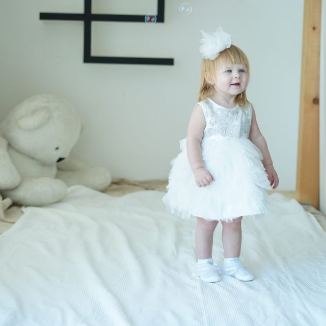 Ggomoosin 學步襪鞋 - 雪紡白蕾絲