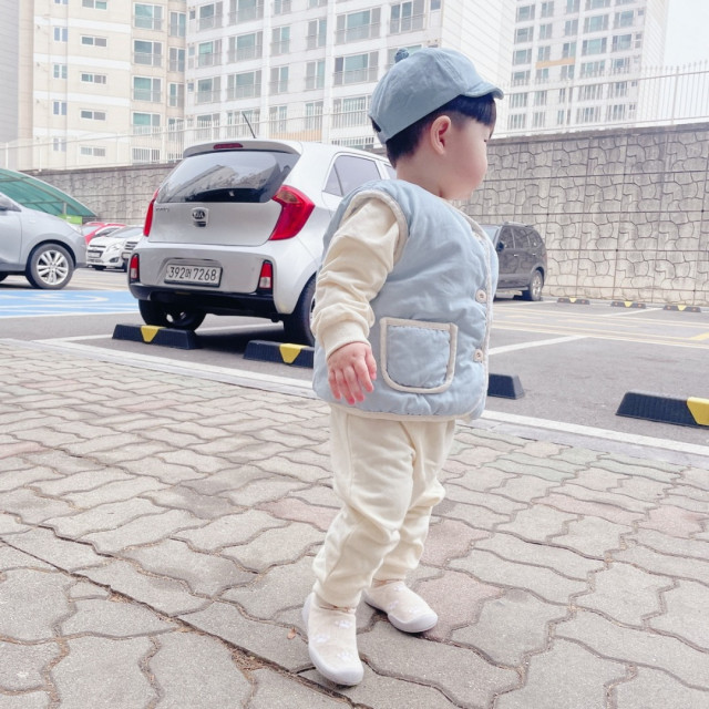 Ggomoosin 學步襪鞋 - 奶油短毛貓