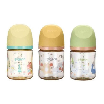 Pigeon 貝親 第三代母乳實感彩繪款PPSU奶瓶160ml (多款)