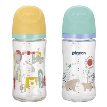 Pigeon 貝親 第三代母乳實感玻璃奶瓶240ml (多款)