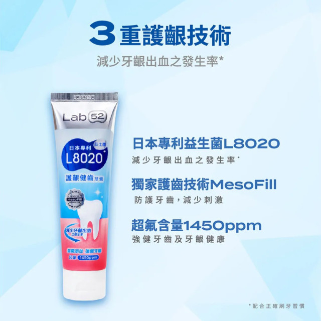 Lab52齒妍堂 L8020益生菌護齦健齒牙膏