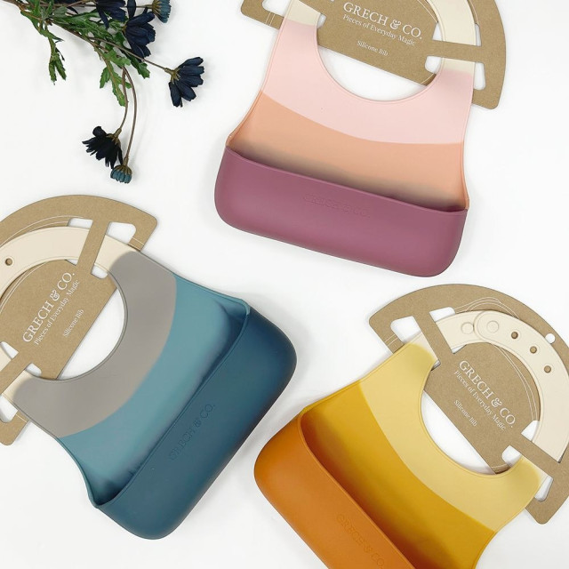 Grech&Co. 矽膠立體圍兜 (多色可選)