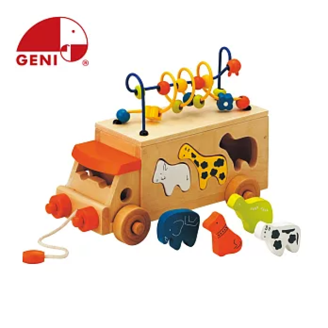 Ed.Inter 木玩系列 動物巴士手拉車