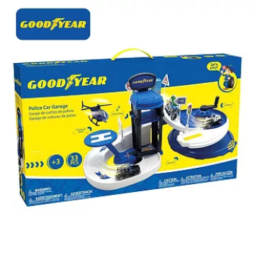 GOODYEAR 固特異聯名 警局立體車庫遊戲組