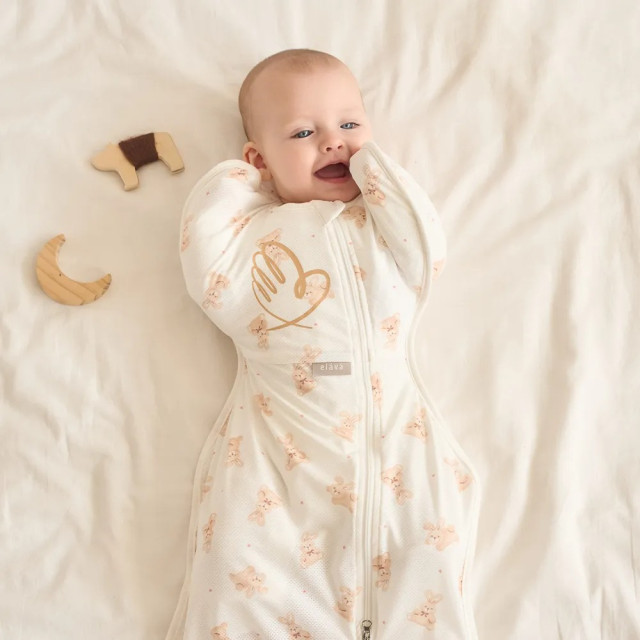 Elava 韓國 嬰兒全包覆安撫包巾(附舒眠墊)