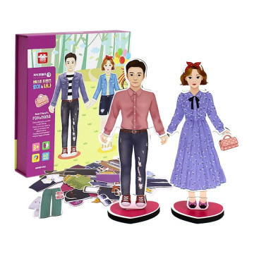 Ariati 磁性遊戲書 換裝娃娃Roy&Nana