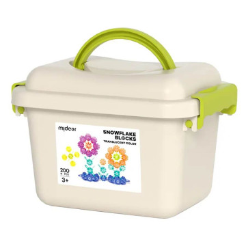 mideer 多彩透光雪花片(200片)