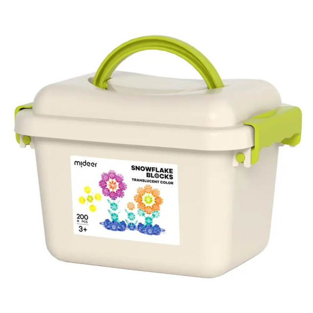 mideer 多彩透光雪花片(200片)