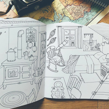 Moulin Roty 塗鴉貼紙冊2