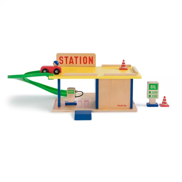 Moulin Roty 木質加油站遊戲組