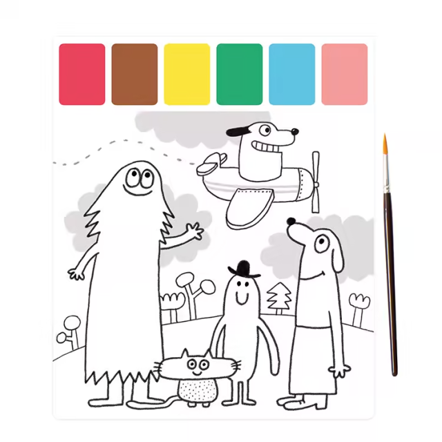 Moulin Roty 魔法調色板圖畫組