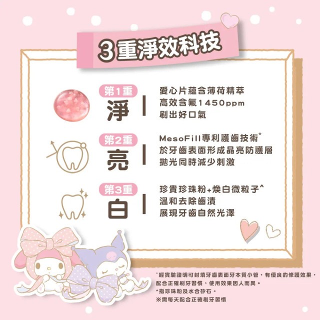 Lab52齒妍堂 三麗鷗浪漫限定晶透牙膏