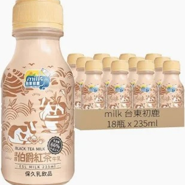 台東初鹿 伯爵紅茶牛乳235ml(18入/箱)