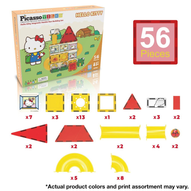 Picassotiles 三麗鷗系列彩繪磁力片 Hello Kitty 56PCS