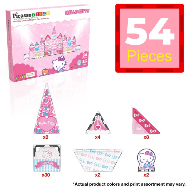 Picassotiles 三麗鷗系列彩繪磁力片 Hello Kitty 54PCS