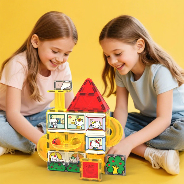 Picassotiles 三麗鷗系列彩繪磁力片 Hello Kitty 56PCS