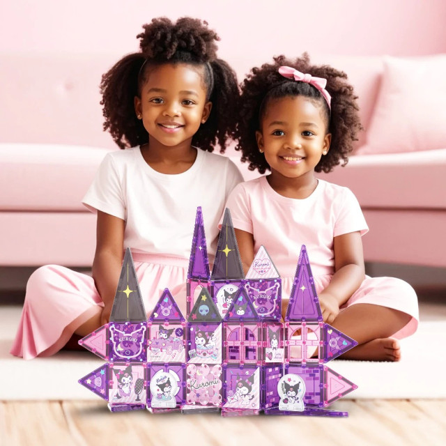 Picassotiles 三麗鷗系列彩繪磁力片 Kuromi 56PCS