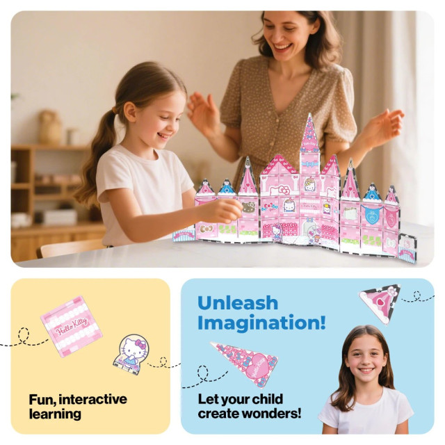 Picassotiles 三麗鷗系列彩繪磁力片 Hello Kitty 54PCS