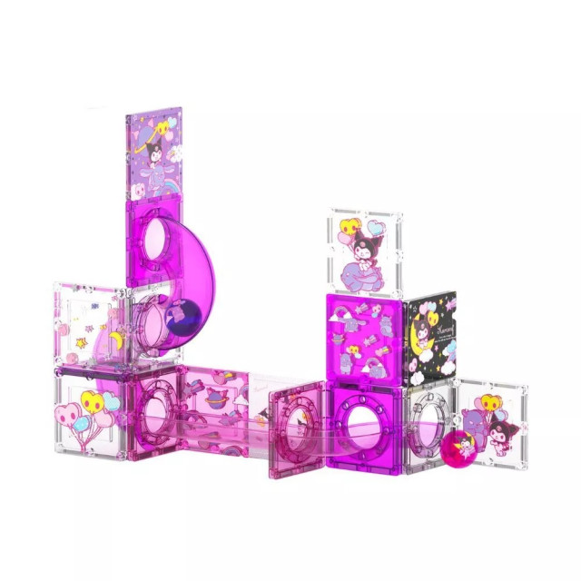 Picassotiles 三麗鷗系列軌道彩繪磁力片 Kuromi 46PCS