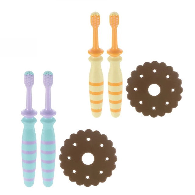 Richell 利其爾 訓練型乳牙刷12m(第一階/第二階)