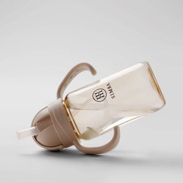 小獅王辛巴 ⑦蘊蜜寬口防漏滑蓋吸管組