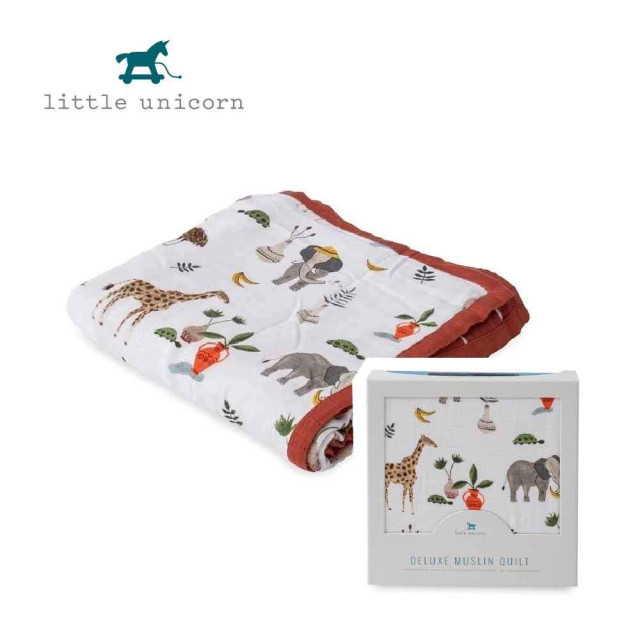 Little Unicorn 竹纖維四層紗布毯 (多款可選)