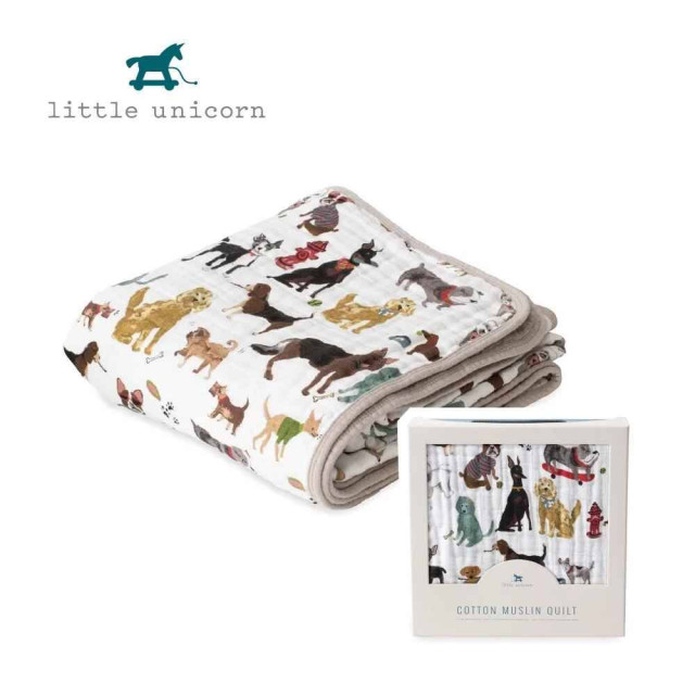 Little Unicorn 純棉四層紗布毯 (多款可選)