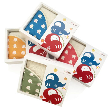 nizio ⼩蘑菇天然棉紗浴⼱滿福寶