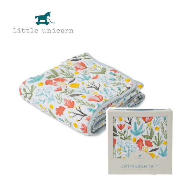 Little Unicorn 純棉四層紗布毯 (多款可選)