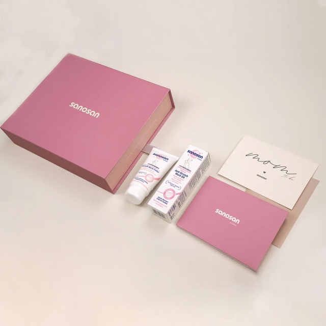 德國珊諾sanosan Ｓ孕女神寵愛孕肌撫紋組