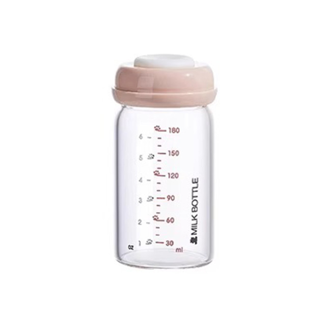 SnowBear寬口玻璃儲奶瓶180ml 2入/組