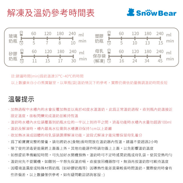 SnowBear 智能拍拍雙瓶溫奶器