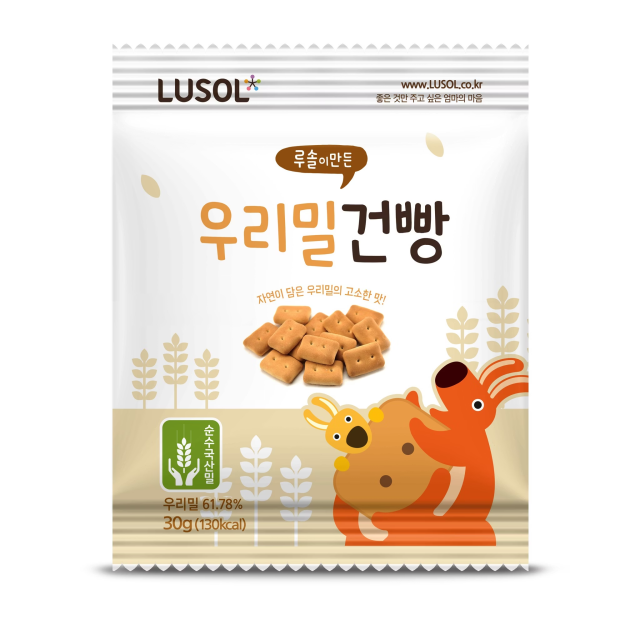 韓國LUSOL 小麥芽餅乾