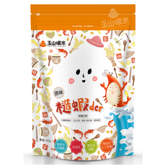 玉山碾米 糙蝦餅40g