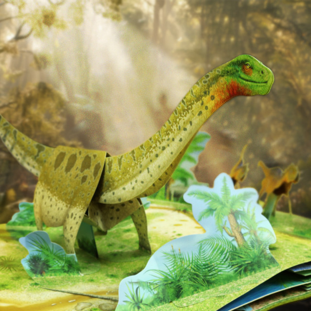 華碩文化 超大立體書系列 恐龍奧秘