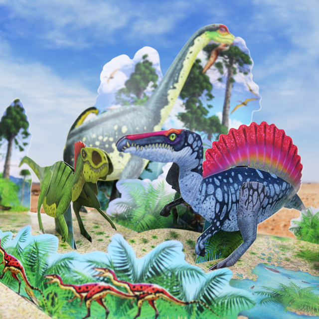 華碩文化 超大立體書系列 恐龍奧秘