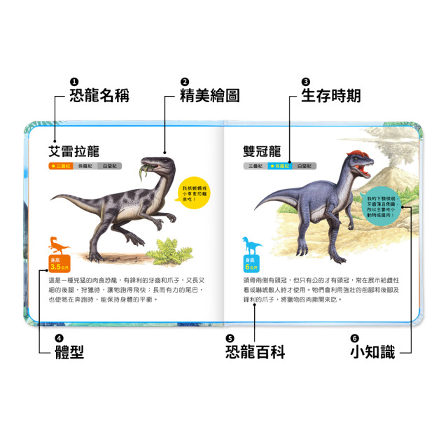 華碩文化 有聲投影手電筒系列 吼~吼~恐龍來了