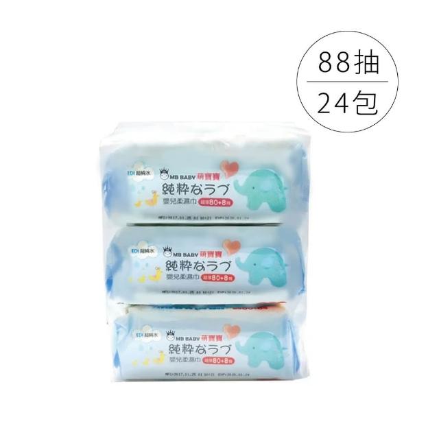 萌寶寶 抽取式濕紙巾80+8抽 24入/箱